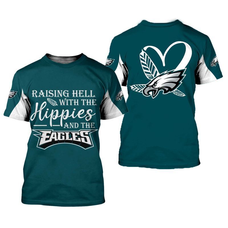 NFL Philadelphia Eagles Limited Edition All Over Print Hoodie Sweatshirt Zip Hoodie T shirt  Unisex Size