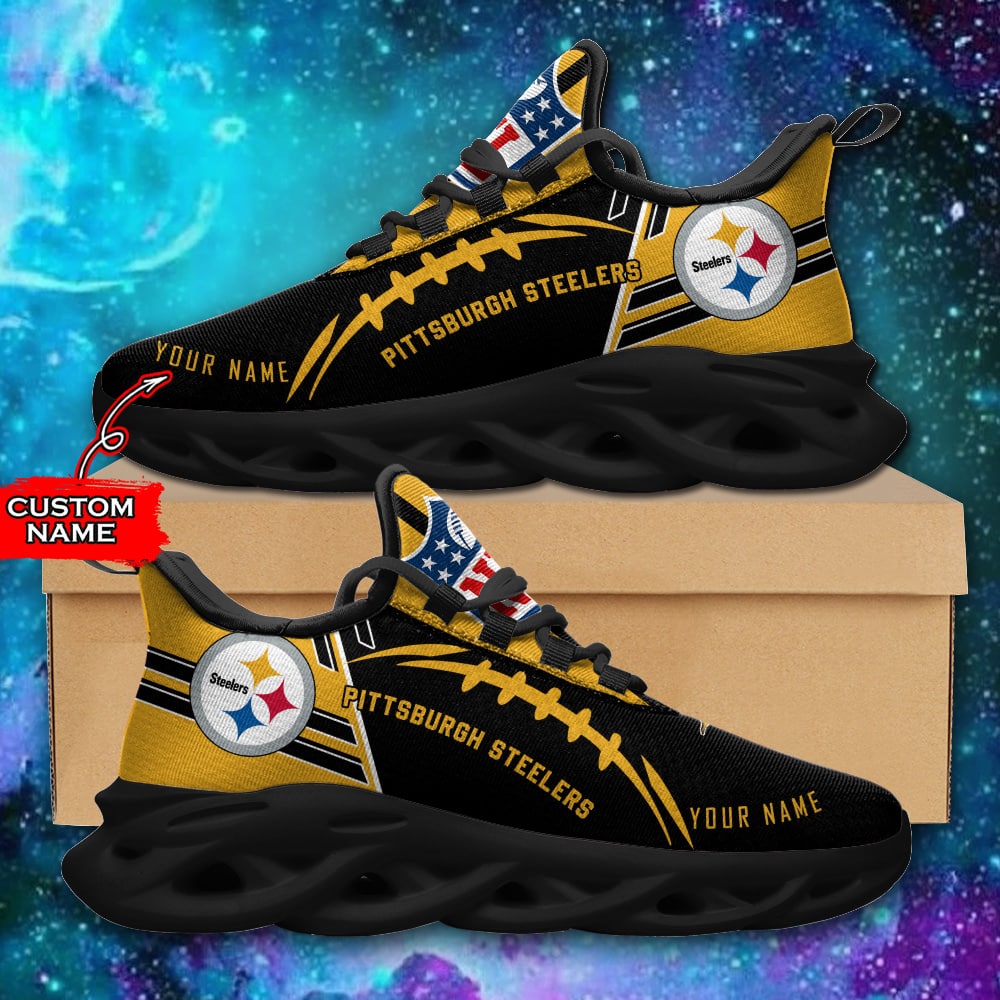Pittsburgh Steelers Personalized Yezy Running Sneakers SPD745