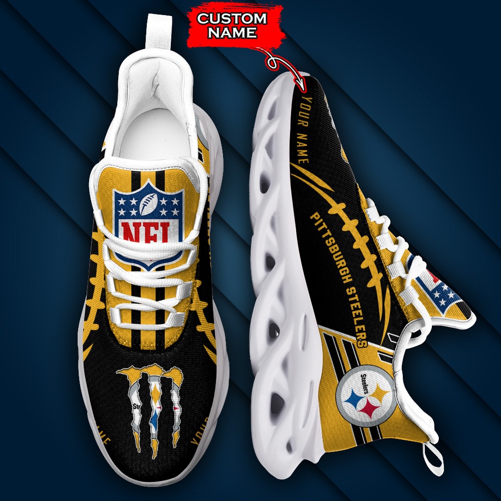 Pittsburgh Steelers Personalized Yezy Running Sneakers SPD745