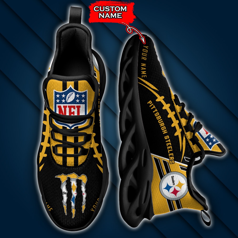 Pittsburgh Steelers Personalized Yezy Running Sneakers SPD745