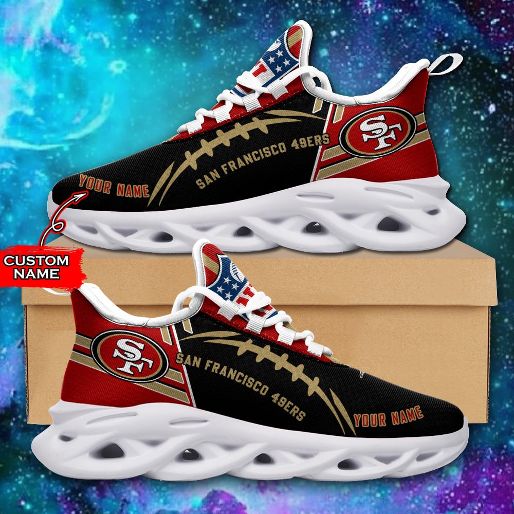 San Francisco 49ers Personalized Yezy Running Sneakers SPD746