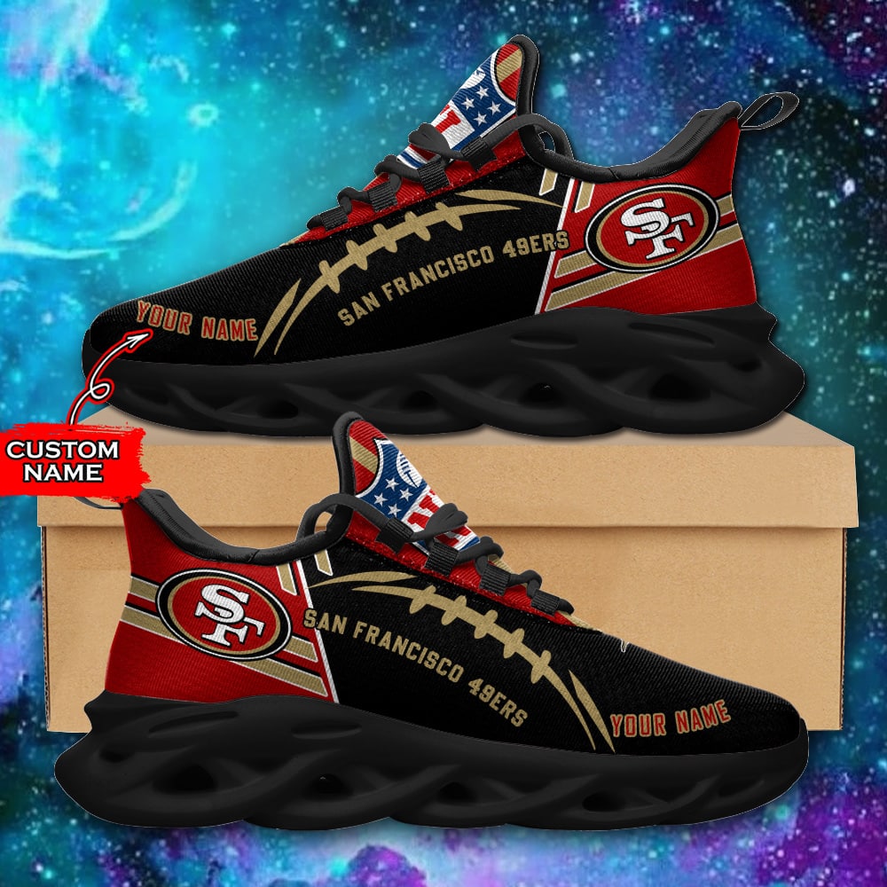 San Francisco 49ers Personalized Yezy Running Sneakers SPD746