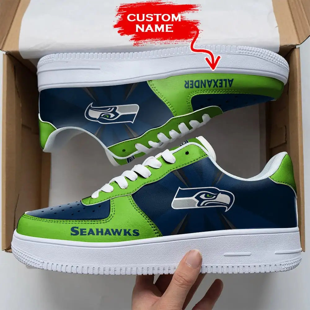 NFL Seattle Seahawks Custom Air Force 1 Sneakers