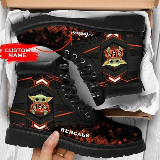Cincinnati Bengals Personalized TBL Boots BG39