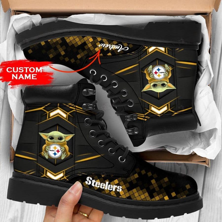 Pittsburgh Steelers Personalized TBL Boots BG58