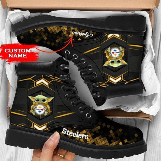 Pittsburgh Steelers Personalized TBL Boots BG58