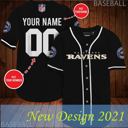 Personalized NFL Baltimore Ravens aseball Jersey Shirt 67