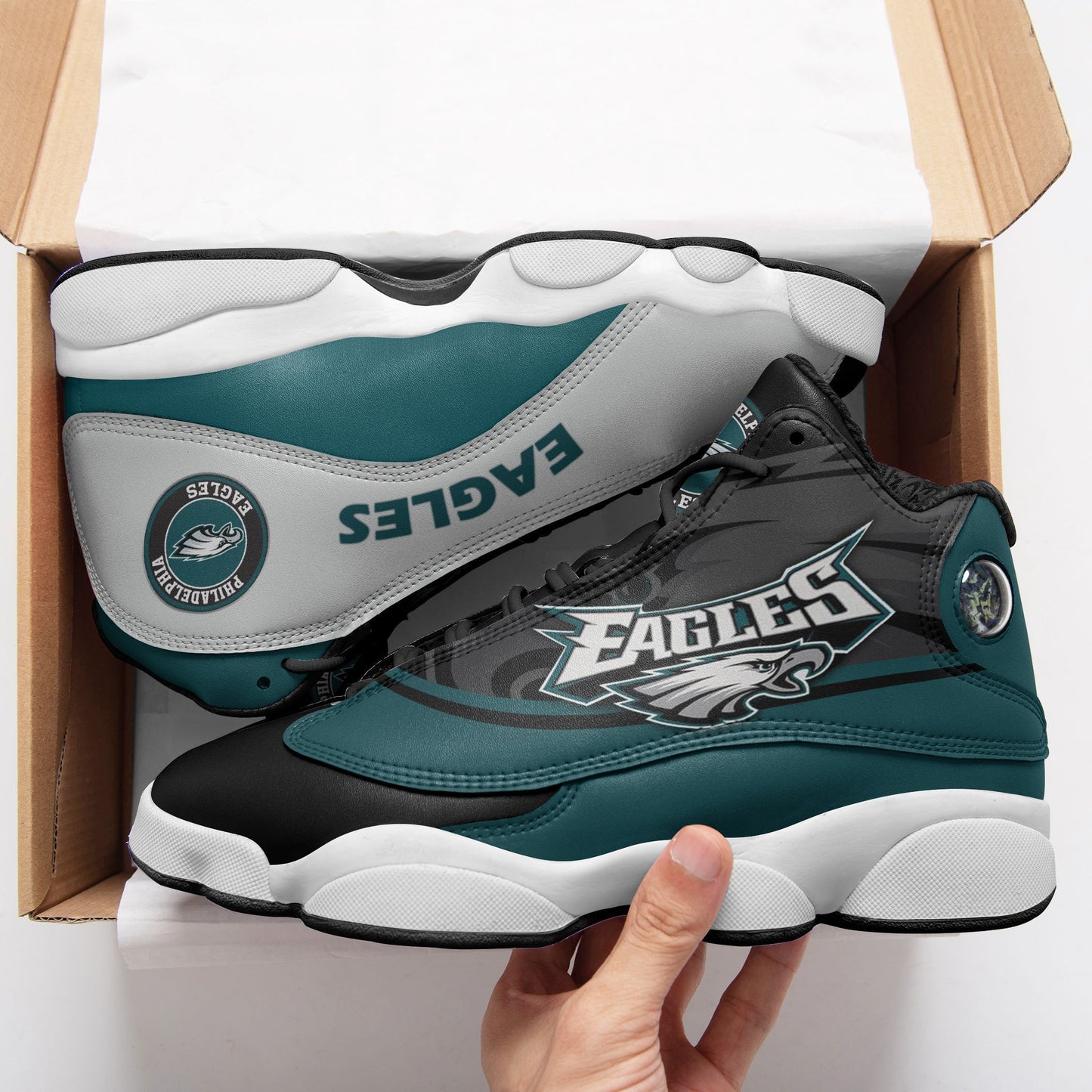 Philadelphia Eagles Air JD13 Sneakers 540