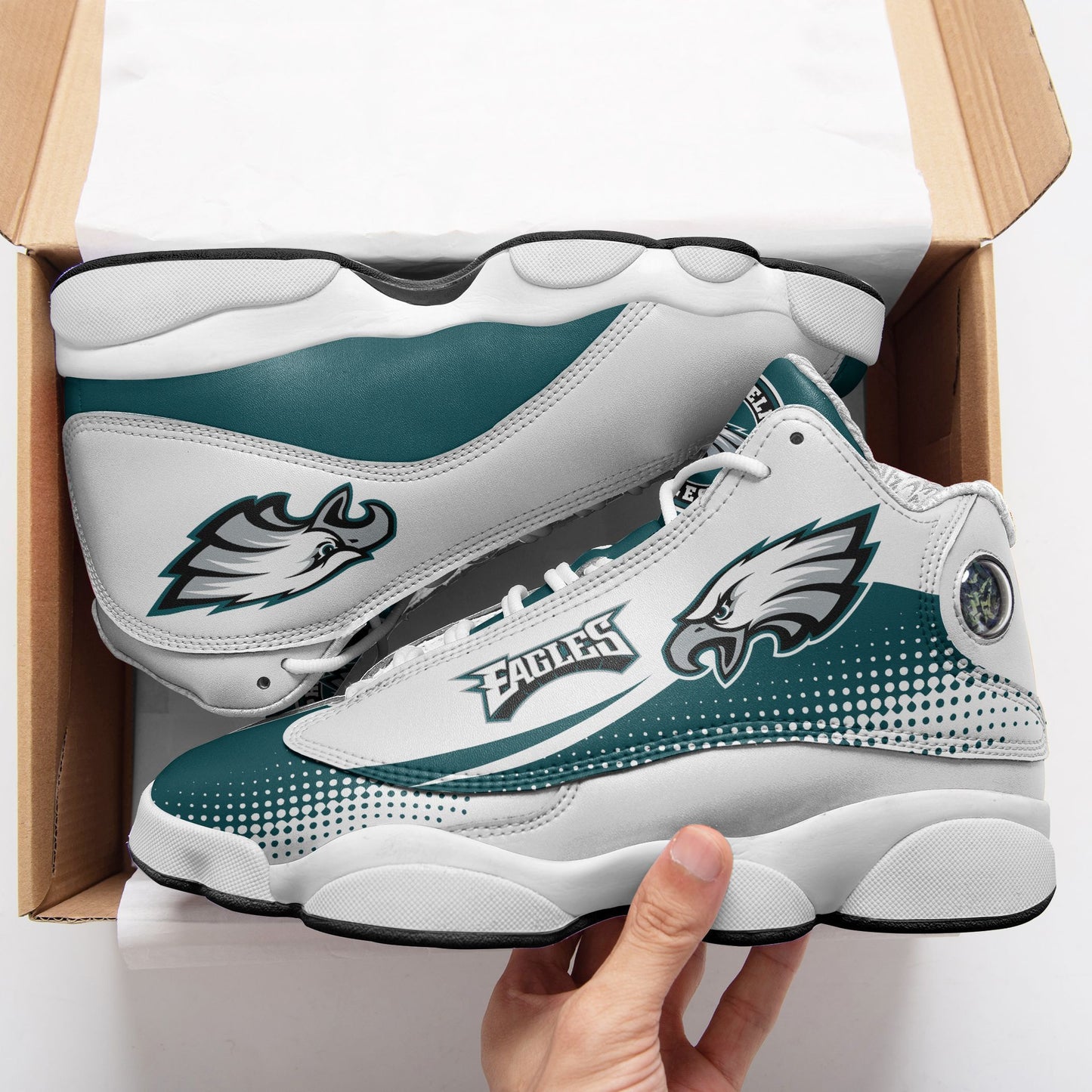 Philadelphia Eagles Air JD13 Sneakers 667