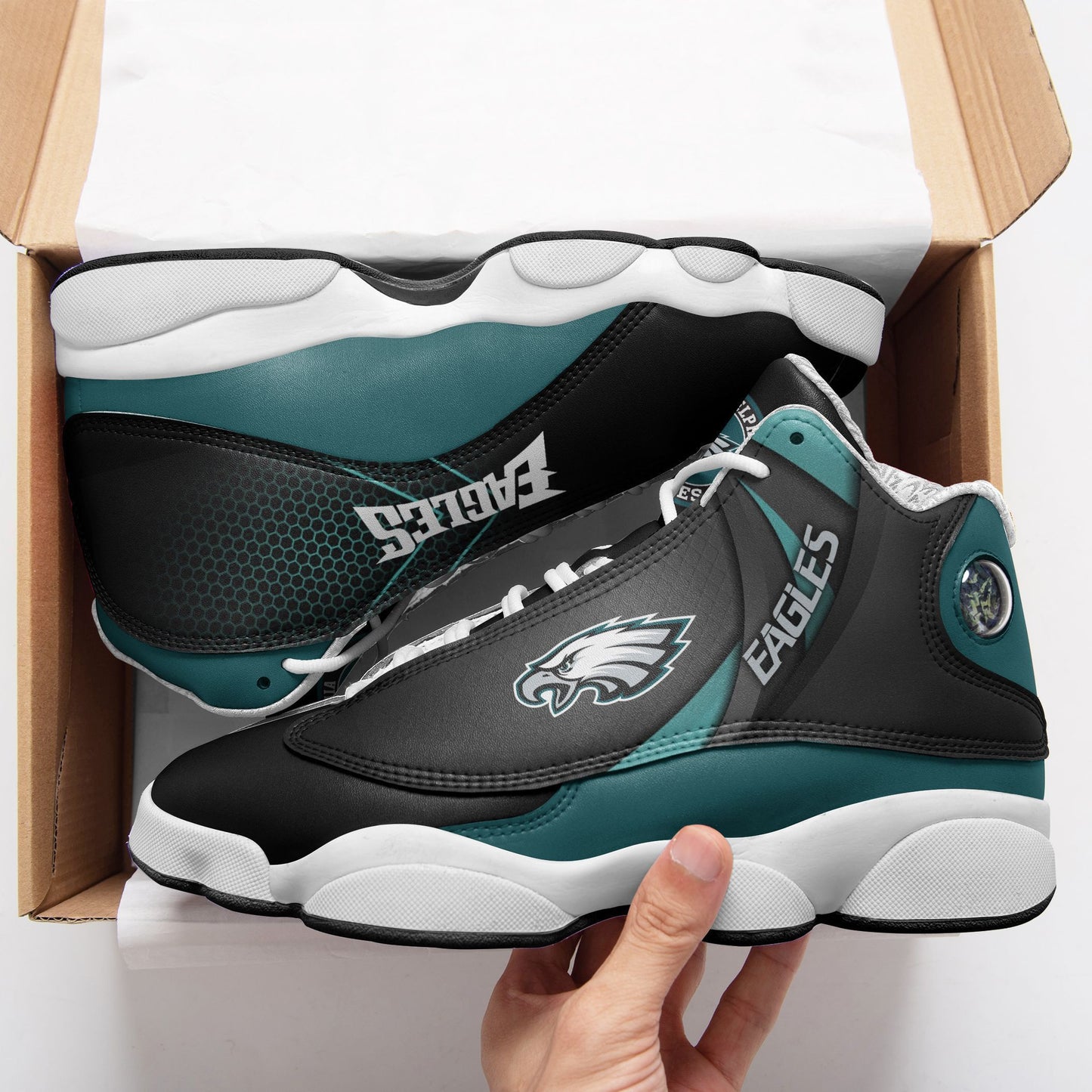 Philadelphia Eagles Air JD13 Sneakers 694