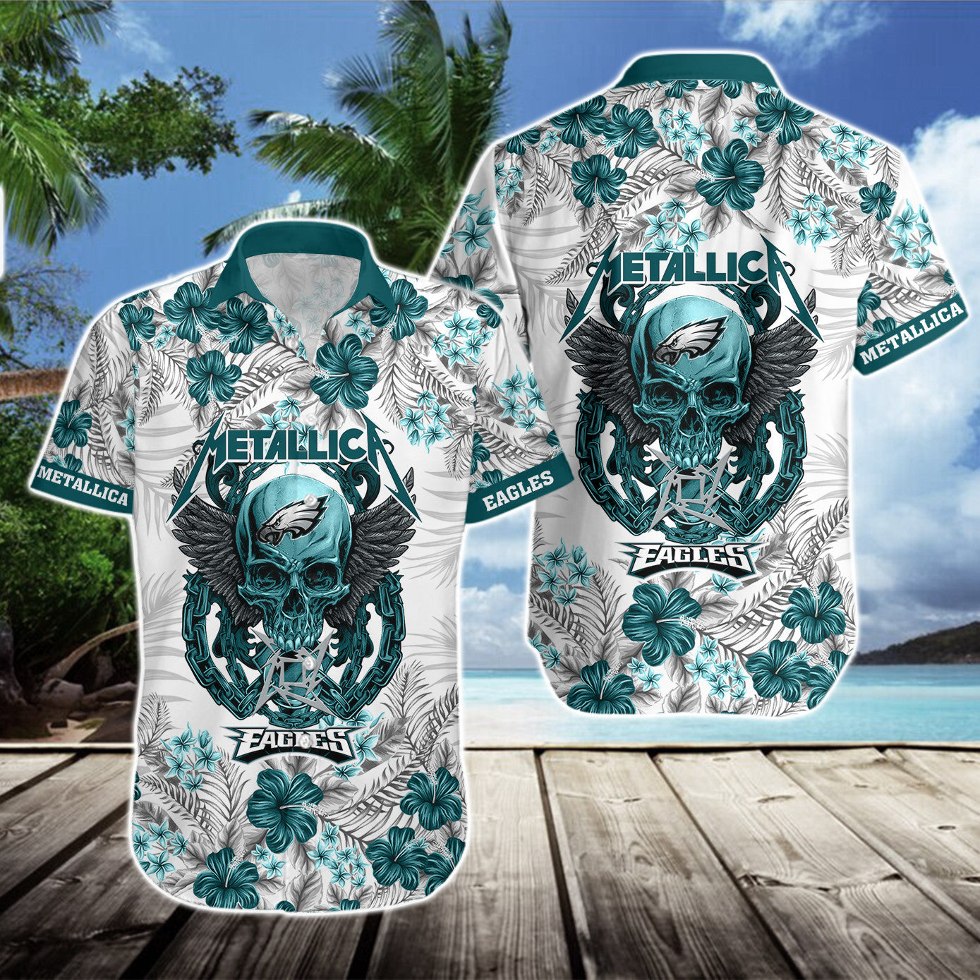 Philadelphia Eagles Hawaii Shirt & Shorts BG348