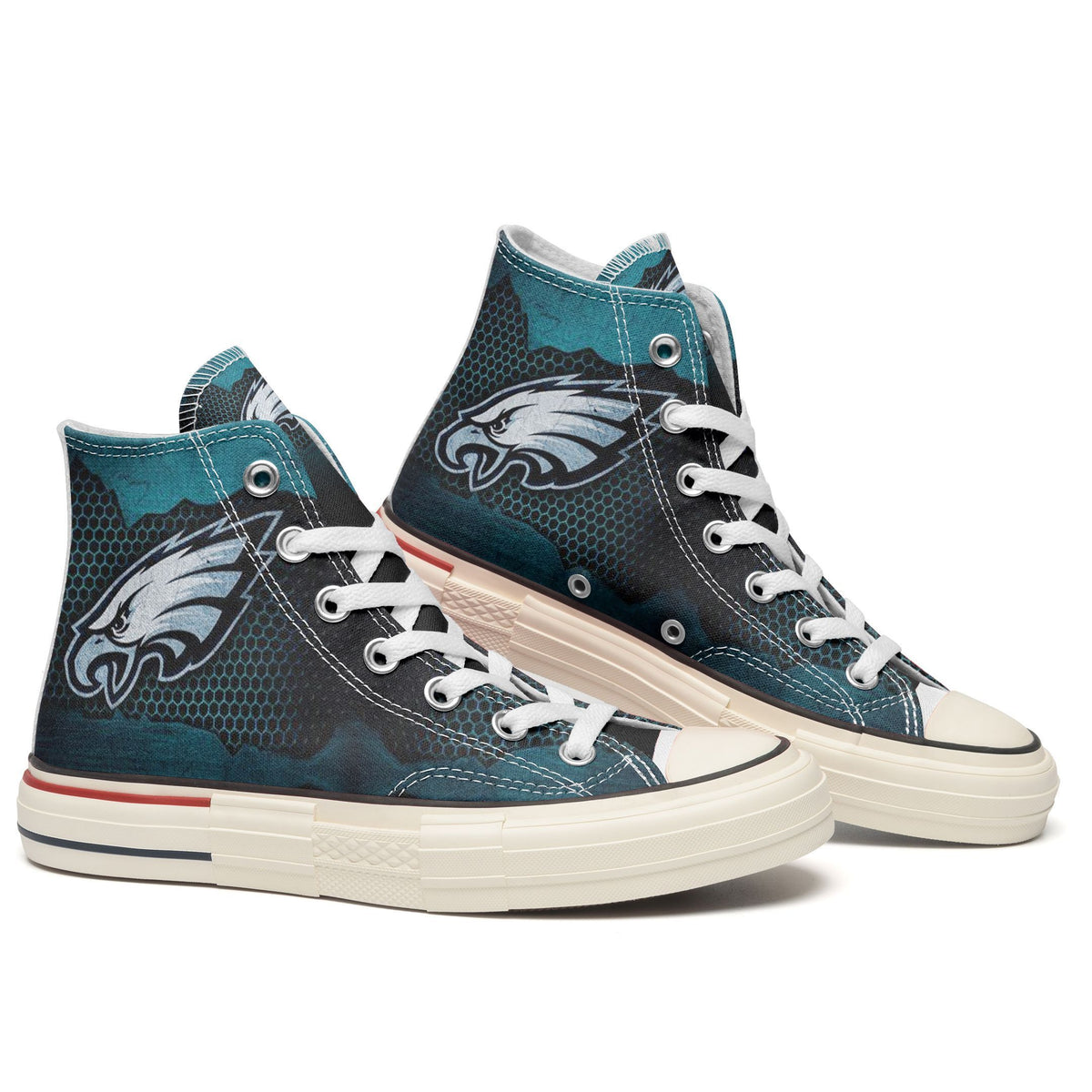 Philadelphia Eagles New High Top Canvas Shoes 12