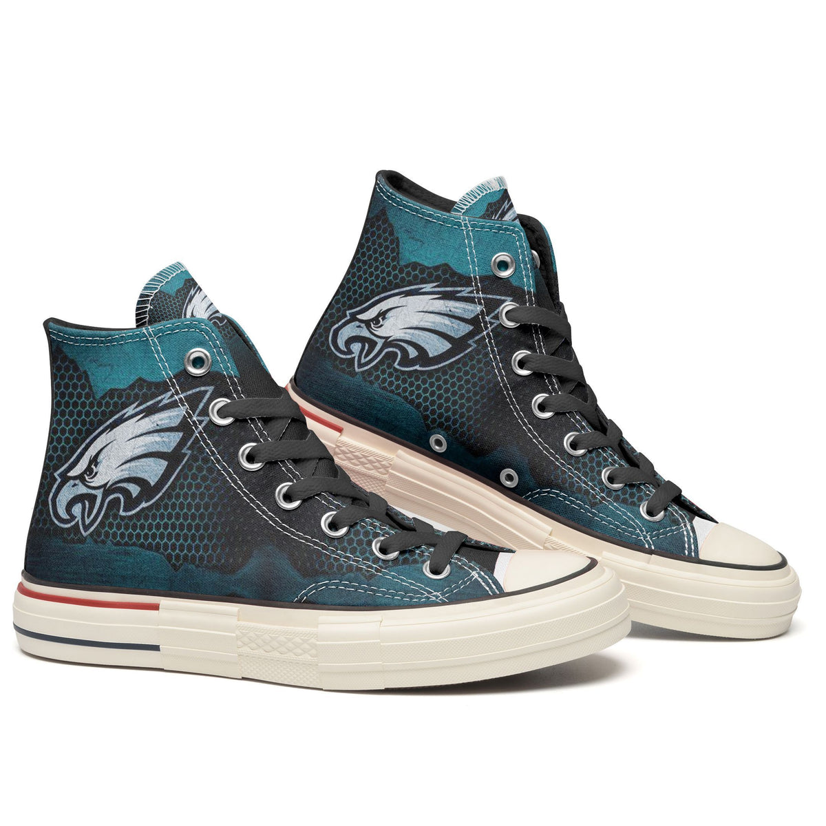 Philadelphia Eagles New High Top Canvas Shoes 12