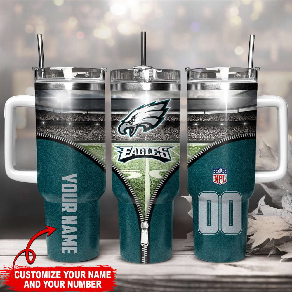Philadelphia Eagles Personalized Limited Edition Sport Fan Gift 40oz Tumbler AZC40OZT136