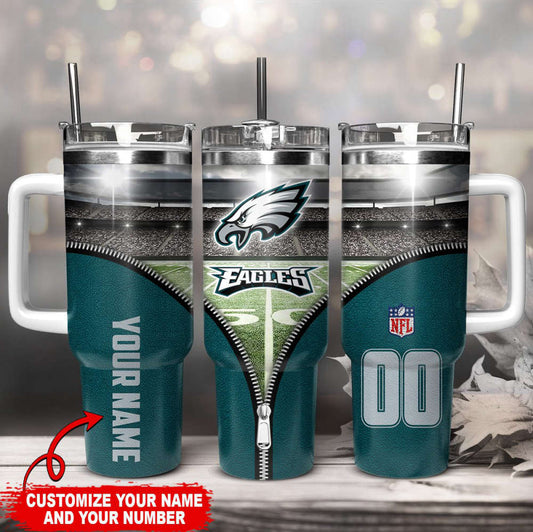 Philadelphia Eagles Personalized Limited Edition Sport Fan Gift 40oz Tumbler AZC40OZT136