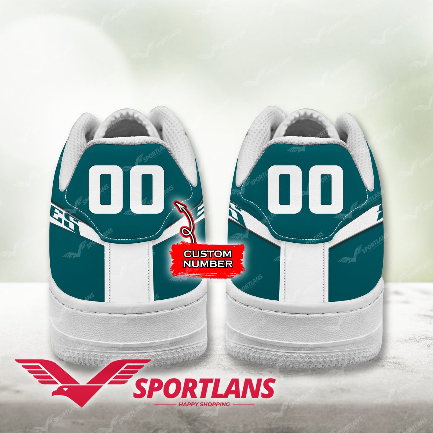 Philadelphia Eagles NFL Personalized Air Force 1 Shoes