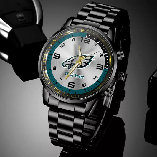 Philadelphia Eagles Black Fashion Watch Gifts For Sport Fans AZWATCH026