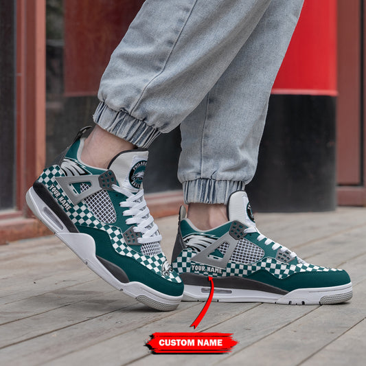 Philadelphia Eagles Personalized AJ4 Sneaker BG196