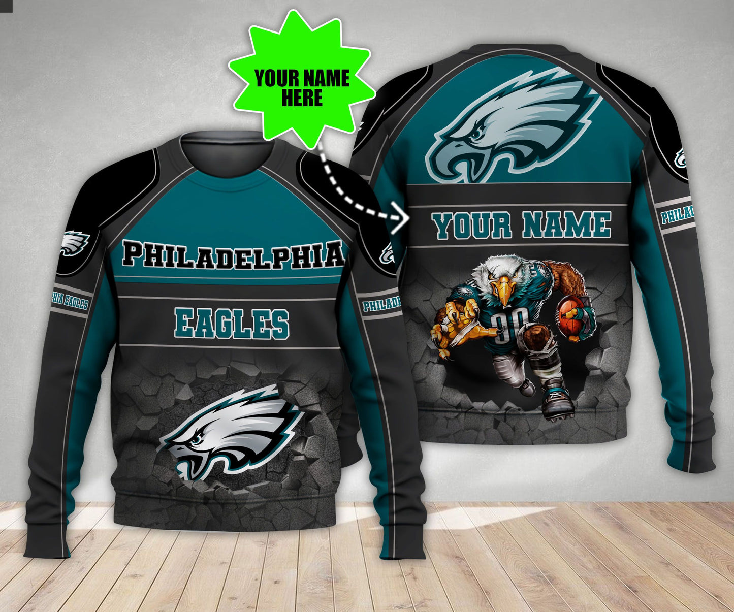 Philadelphia Eagles Personalized All Over Printed 562
