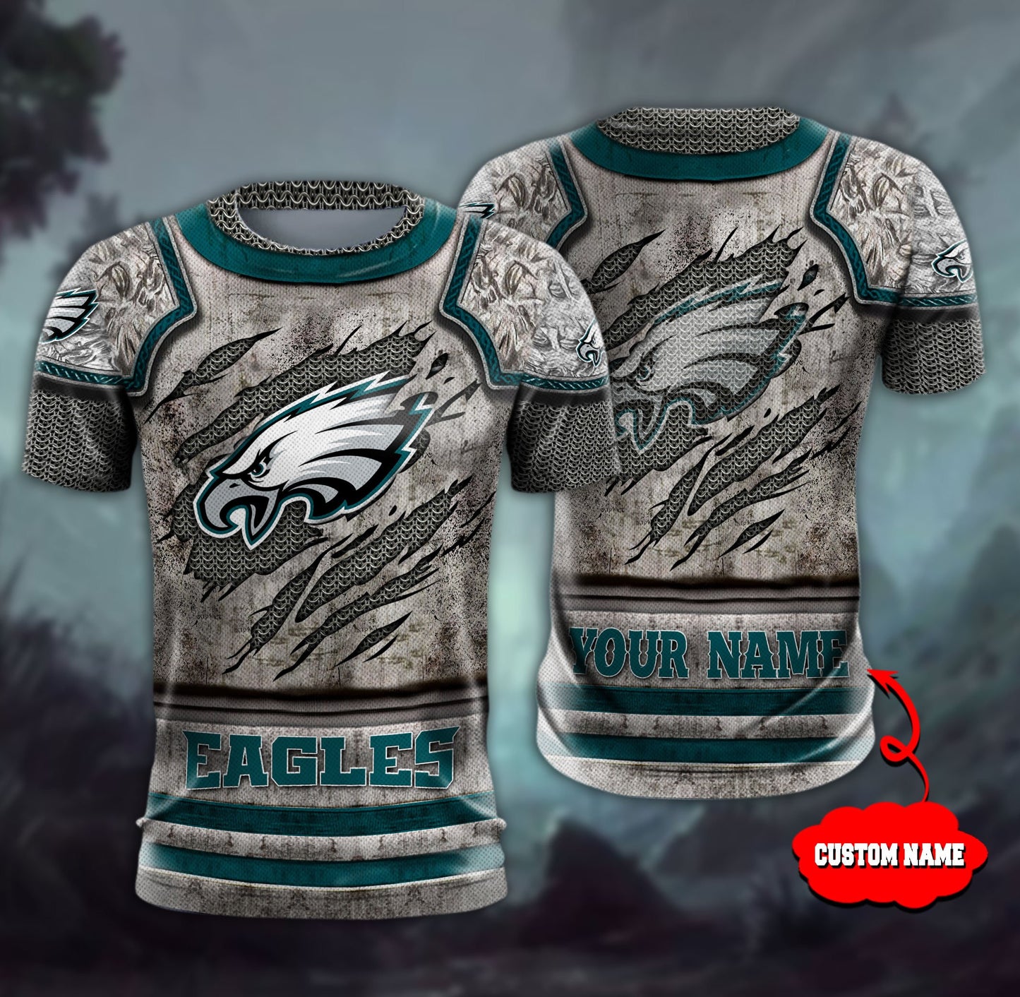 Philadelphia Eagles Personalized All Over Printed 603