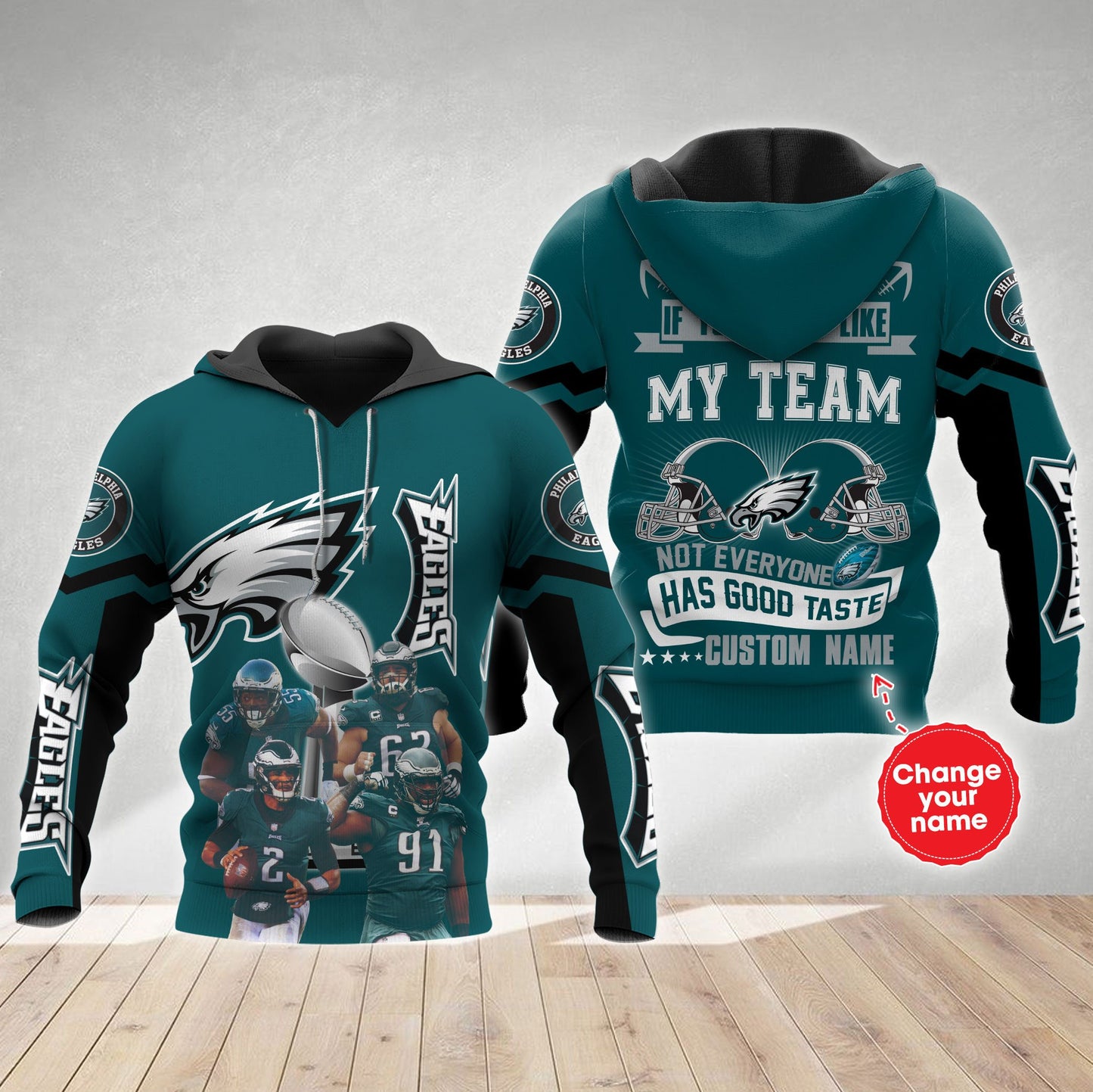 Philadelphia Eagles Personalized All Over Printed 640