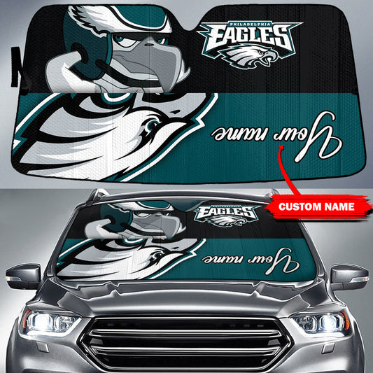 Philadelphia Eagles Personalized Auto Sun Shade BG107