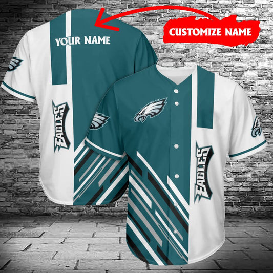 Philadelphia Eagles Personalized Baseball Jersey 460