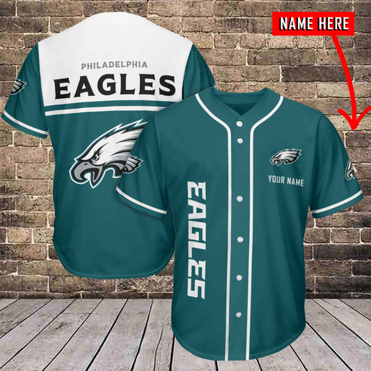 Philadelphia Eagles Personalized Baseball Jersey BG611