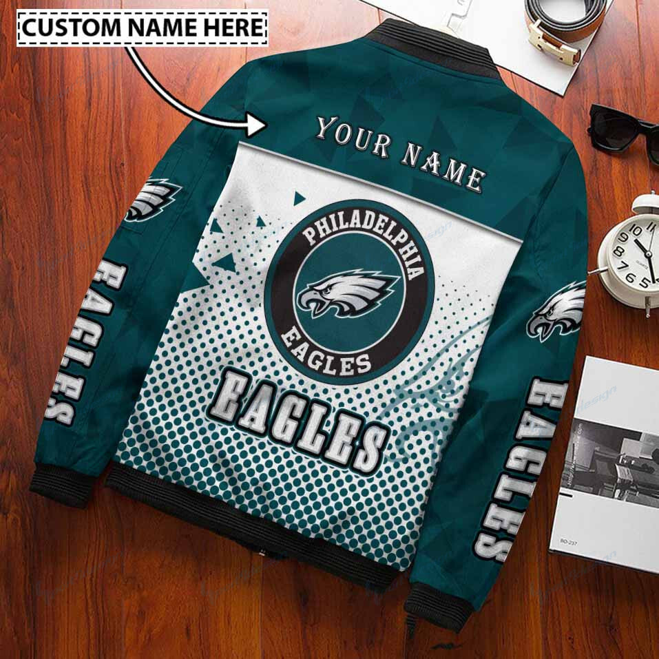 Philadelphia Eagles Personalized Bomber Jacket BG327