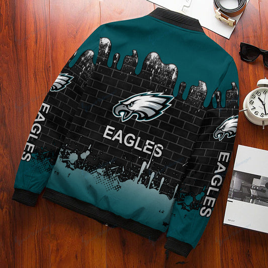 Philadelphia Eagles Personalized Bomber Jacket BG356