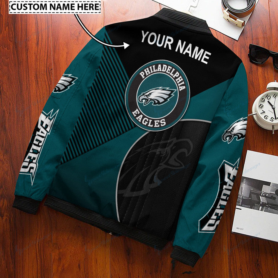 Philadelphia Eagles Personalized Bomber Jacket BG377