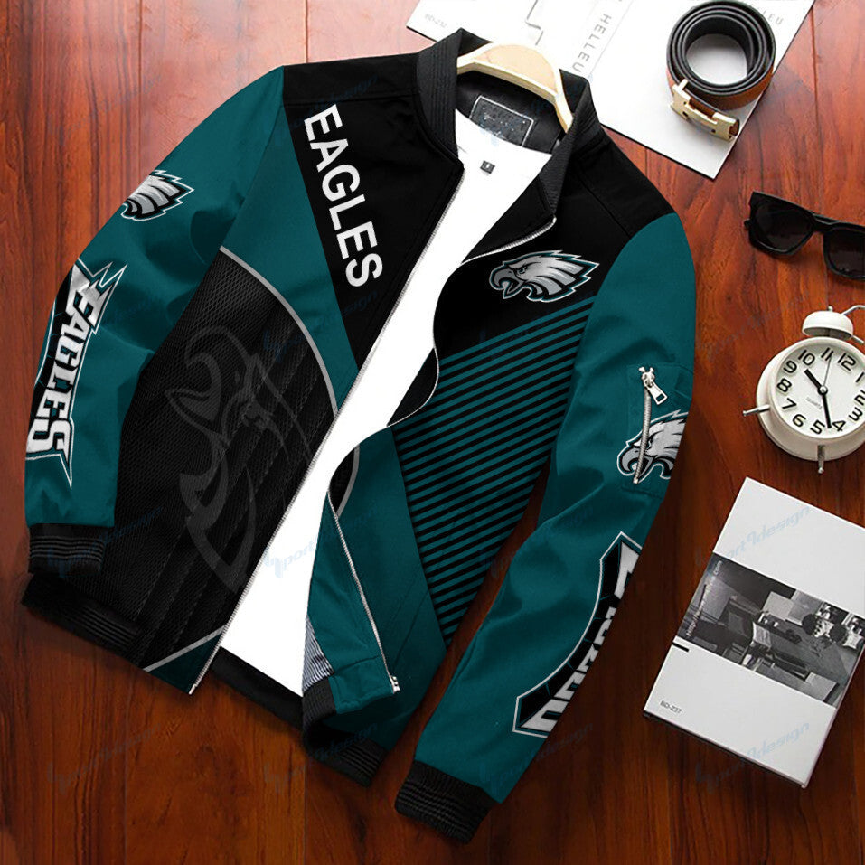 Philadelphia Eagles Personalized Bomber Jacket BG377