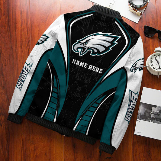 Philadelphia Eagles Personalized Bomber Jacket BG522
