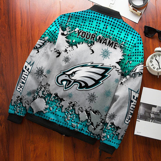Philadelphia Eagles Personalized Bomber Jacket BG628