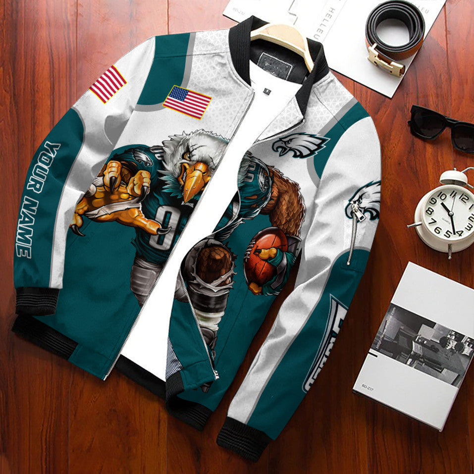 Philadelphia Eagles Personalized Bomber Jacket BG629