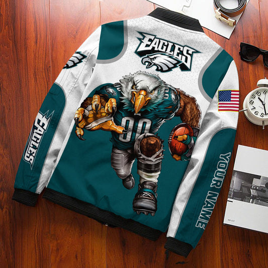 Philadelphia Eagles Personalized Bomber Jacket BG629