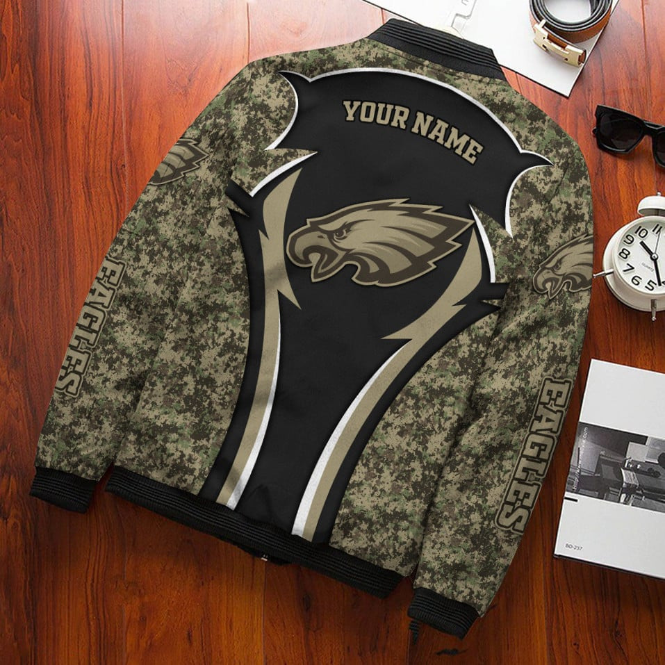 Philadelphia Eagles Personalized Bomber Jacket BG642