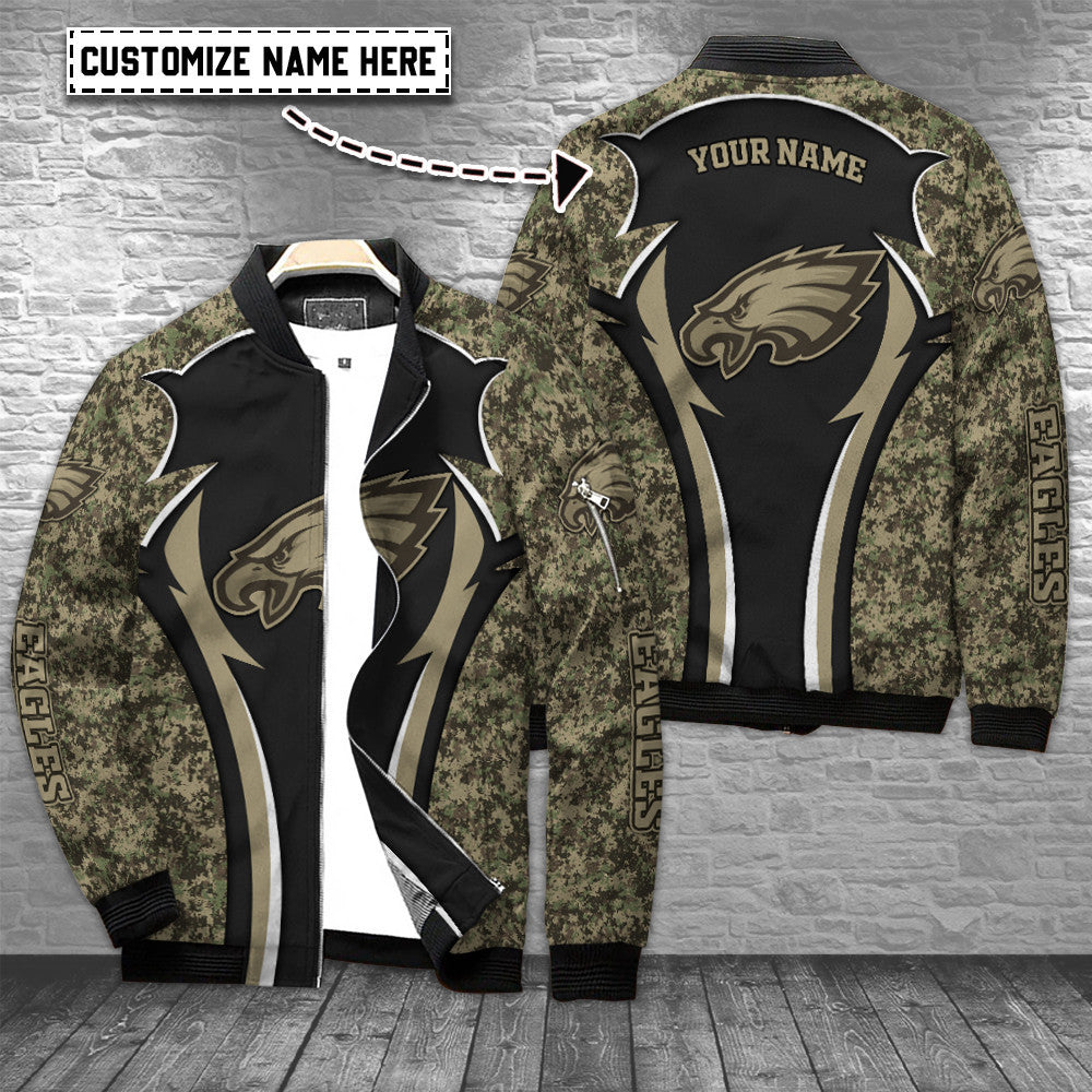 Philadelphia Eagles Personalized Bomber Jacket BG642