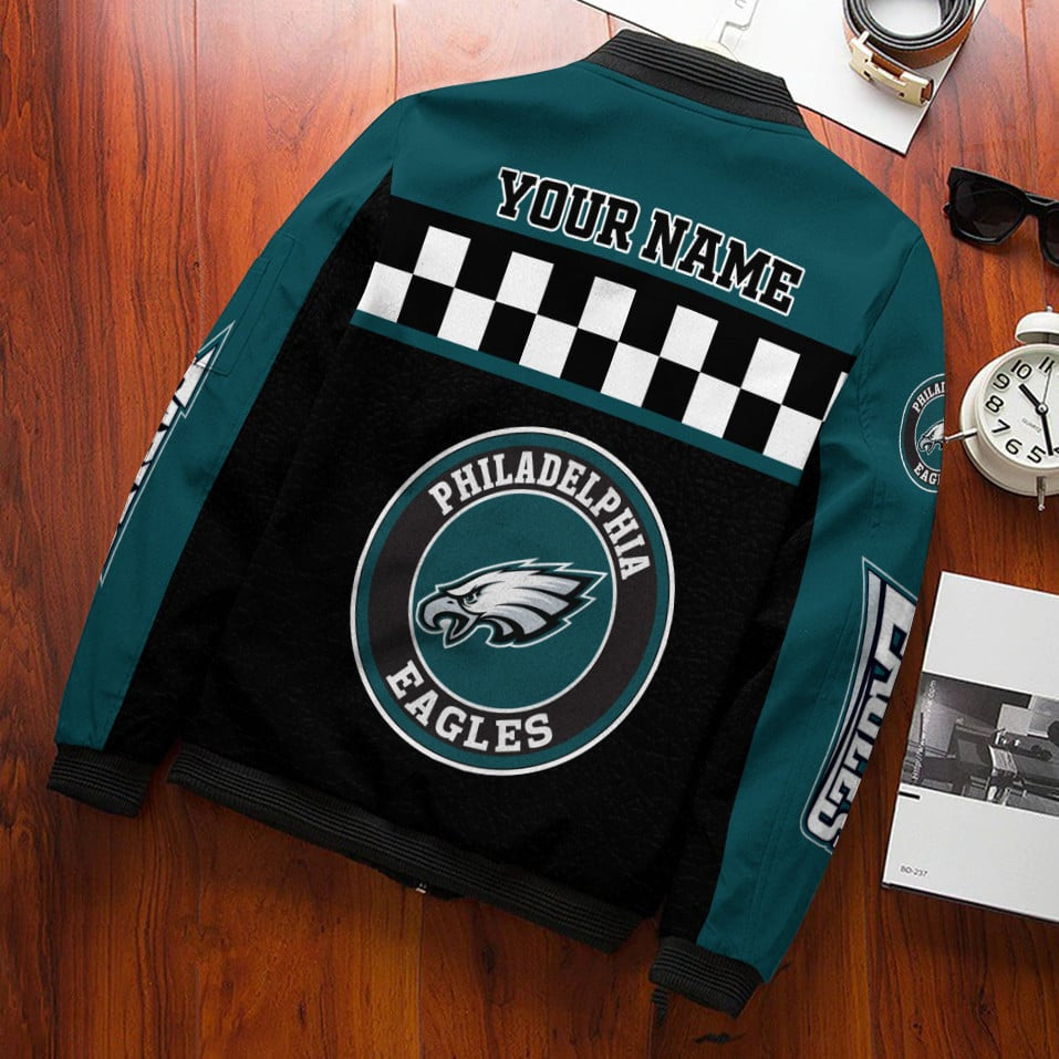 Philadelphia Eagles Personalized Bomber Jacket BG678