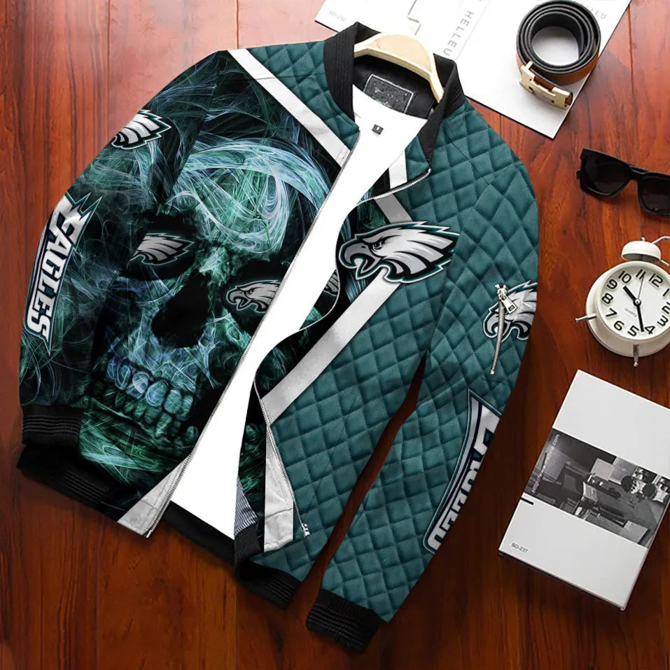 Philadelphia Eagles Personalized Bomber Jacket BG697