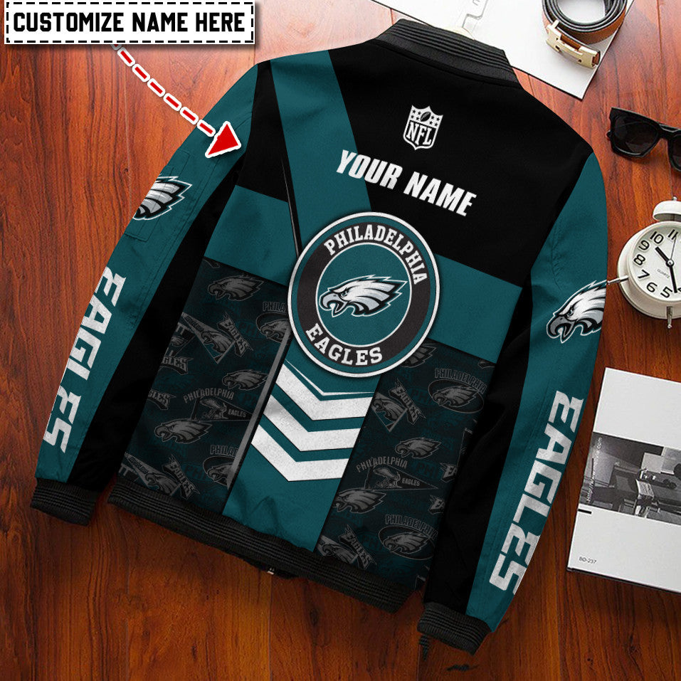 Philadelphia Eagles Personalized Bomber Jacket BG732