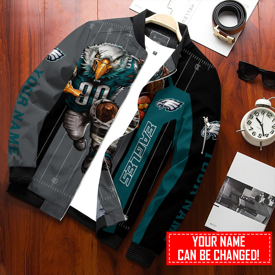 Philadelphia Eagles Personalized Bomber Jacket BG823