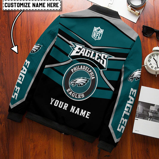 Philadelphia Eagles Personalized Bomber Jacket BG834