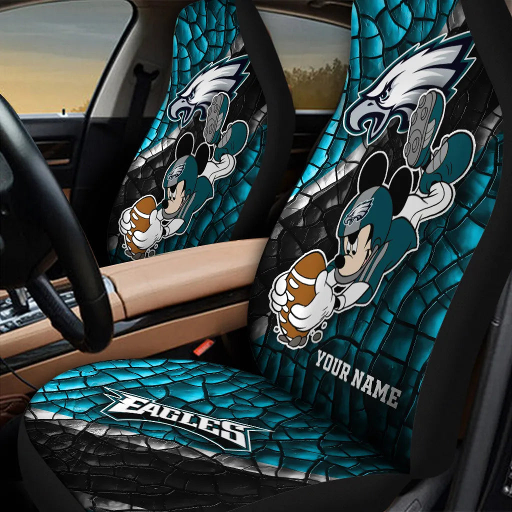 Philadelphia Eagles Personalized Car Seat Covers BG435