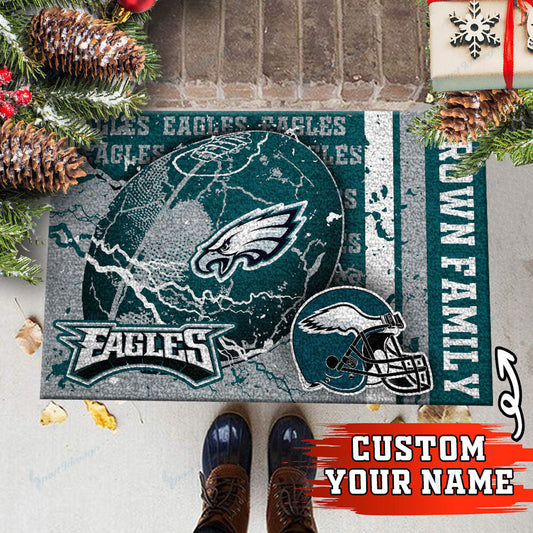 Philadelphia Eagles Personalized Doormat BG25