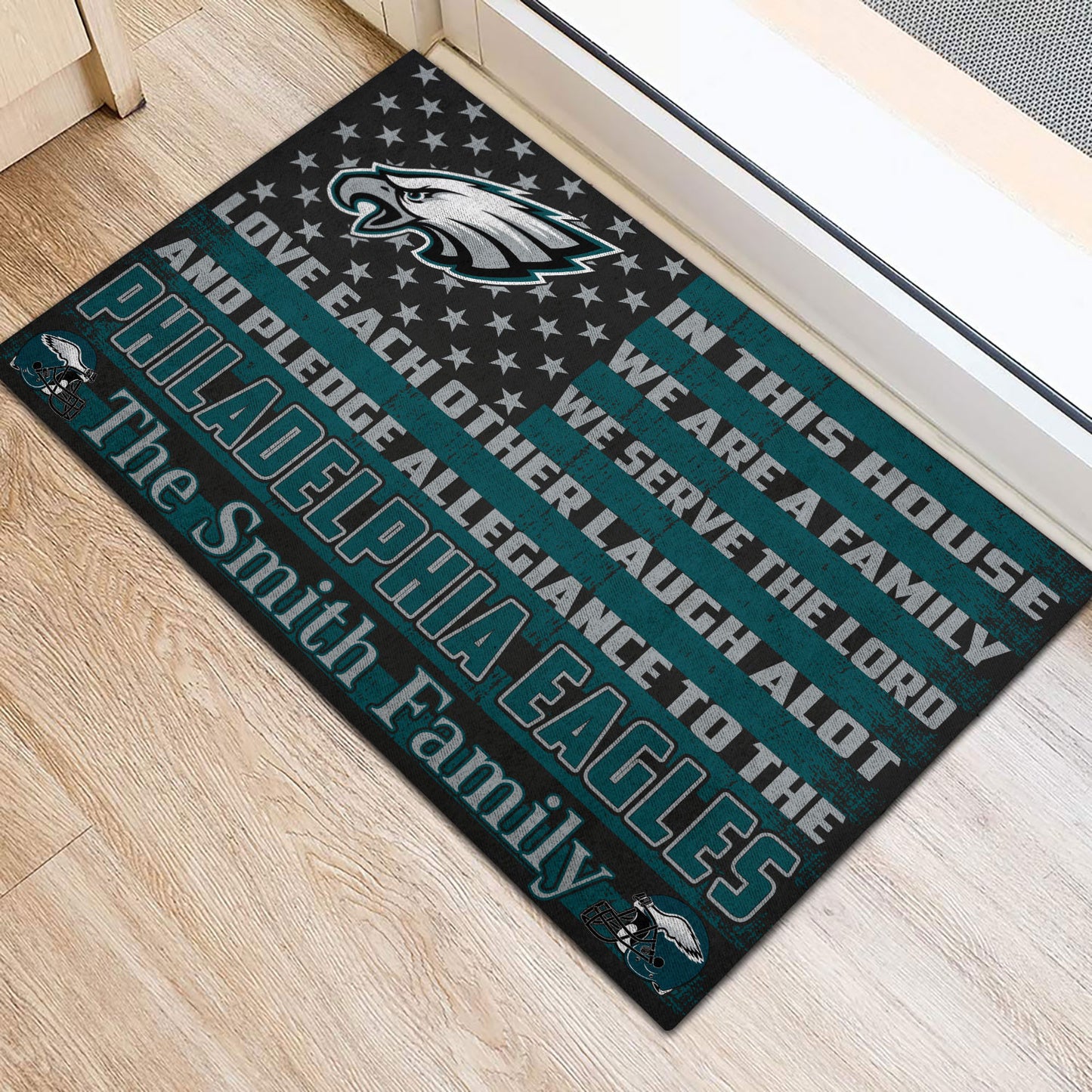 Philadelphia Eagles Personalized Doormat BG309