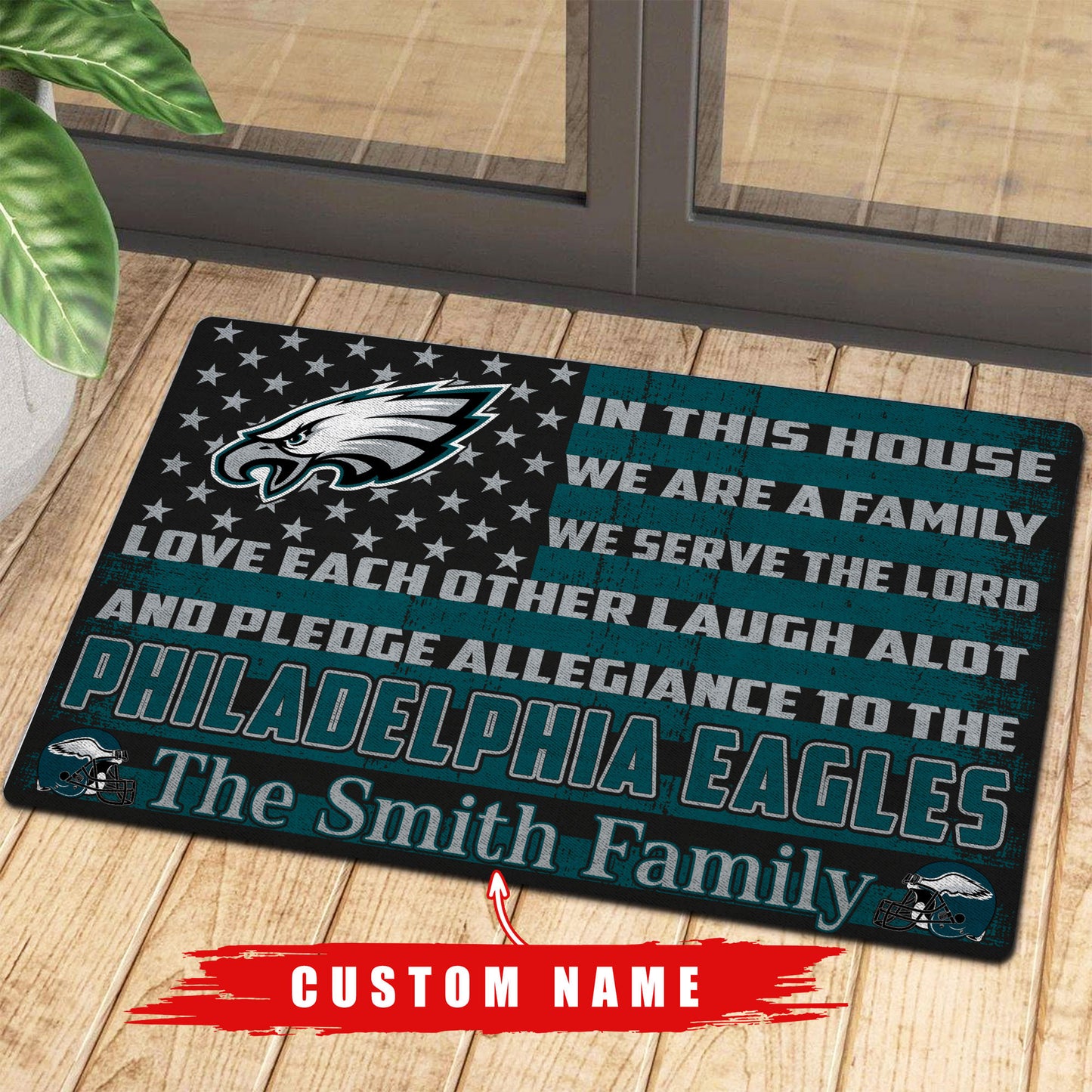 Philadelphia Eagles Personalized Doormat BG309