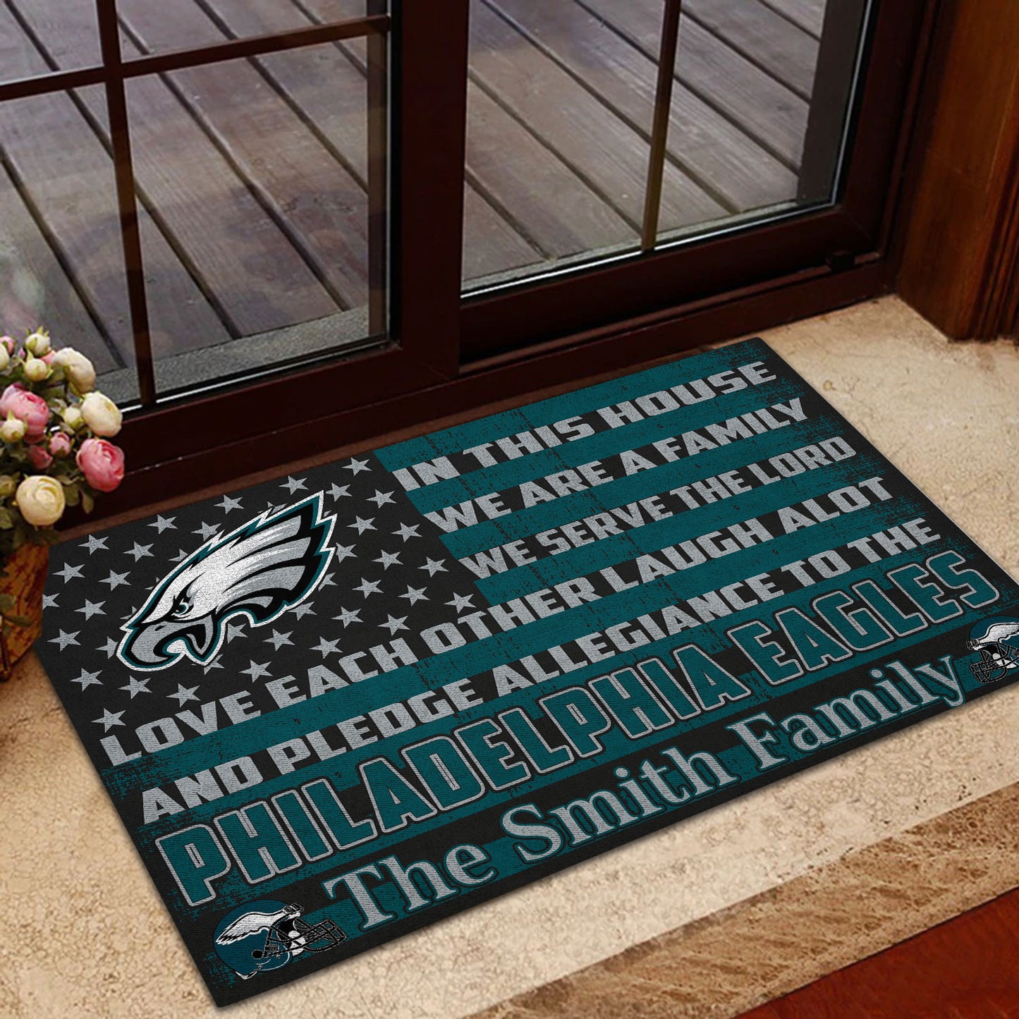 Philadelphia Eagles Personalized Doormat BG309