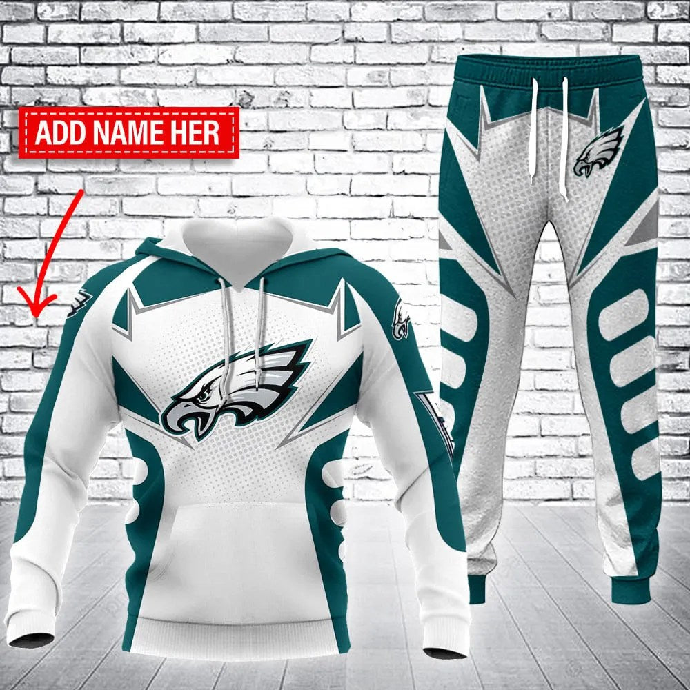 Philadelphia Eagles Personalized Hoodie and Joggers BB67