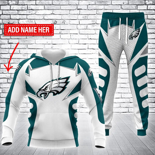 Philadelphia Eagles Personalized Hoodie and Joggers BB67
